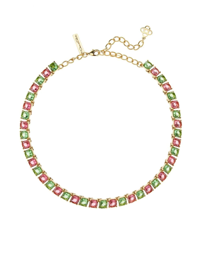OSCAR DE LA RENTA RAINBOW BAGUETTE NECKLACE