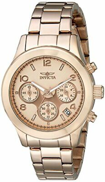 INVICTA INVICTA WOMEN'S 19218 ANGEL ANALOG DISPLAY JAPANESE QUARTZ ROSE GOLD WATCH