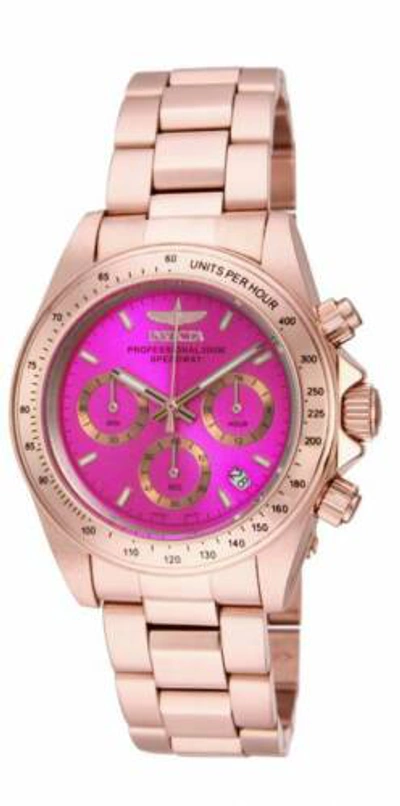 INVICTA INVICTA MEN'S 16657 SPEEDWAY QUARTZ CHRONOGRAPH HOT PINK DIAL WATCH
