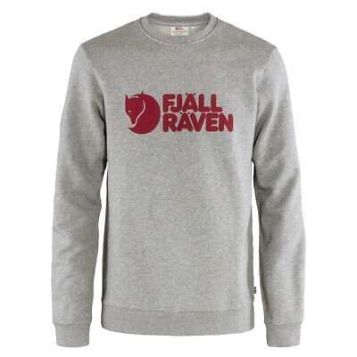 FJALL RAVEN FJALLRAVEN LOGO SWEATER GREY MELANGE - SALE
