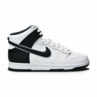 NIKE MENS NIKE DUNK HIGH RETRO SE "GRID TONGUE" - DD3359 100 - WHITE BLACK WHITE