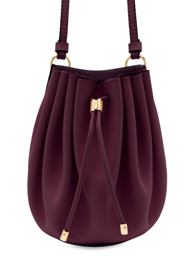 ULLA JOHNSON PALOMA RUCHED LEATHER ESSENTIAL POUCH