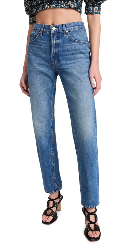 ULLA JOHNSON THE DAPHNE JEANS DANUBE MEDIUM INDIGO WASH