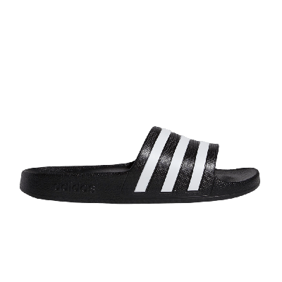 ADIDAS ORIGINALS WMNS ADILETTE AQUA SLIDES 'BLACK WHITE'