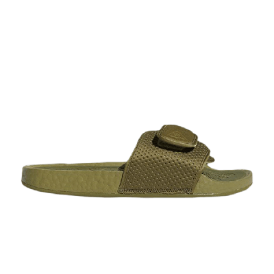 ADIDAS ORIGINALS PHARRELL X BOOST SLIDES 'OLIVE CARGO'