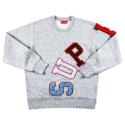SUPREME SUPREME BIG ARC CREWNECK 'HEATHER GREY'
