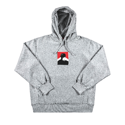 SUPREME SUPREME PORTRAIT HOODED SWEATSHIRT 'HEATHER GREY'
