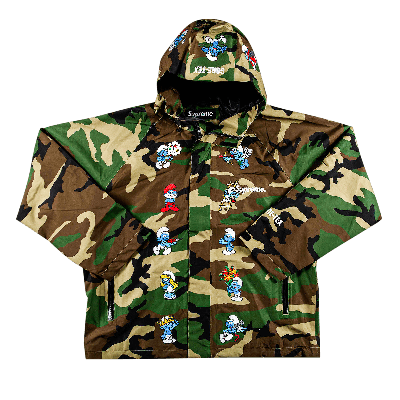 SUPREME SUPREME X SMURFS GORE-TEX SHELL JACKET 'WOODLAND CAMO'