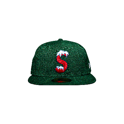SUPREME SUPREME X NEW ERA S LOGO 'BRIGHT OLIVE'