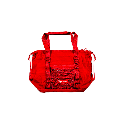 SUPREME SUPREME ZIP TOTE 'DARK RED'