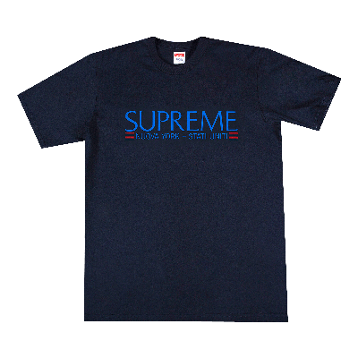 SUPREME SUPREME NUOVA YORK TEE 'NAVY'