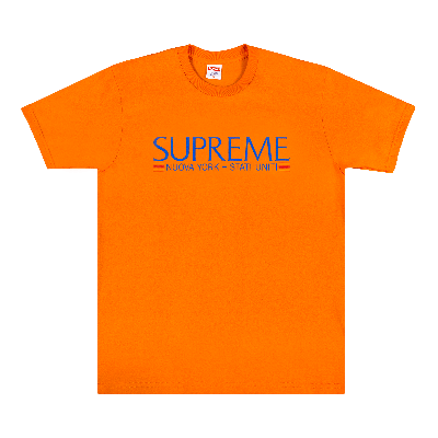 SUPREME SUPREME NUOVA YORK TEE 'ORANGE'