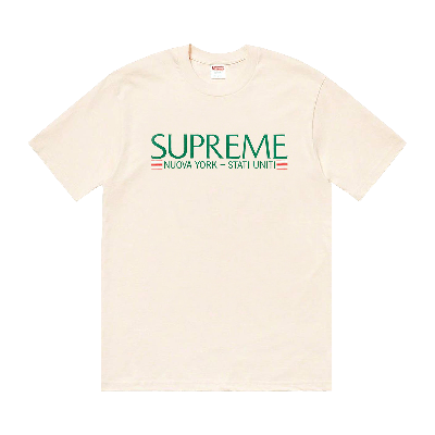 SUPREME SUPREME NUOVA YORK TEE 'NATURAL'