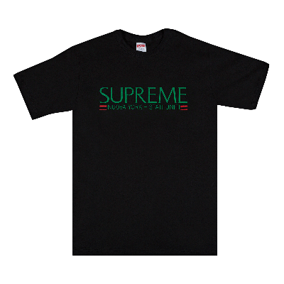 SUPREME SUPREME NUOVA YORK TEE 'BLACK'