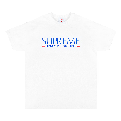 SUPREME SUPREME NUOVA YORK TEE 'WHITE'