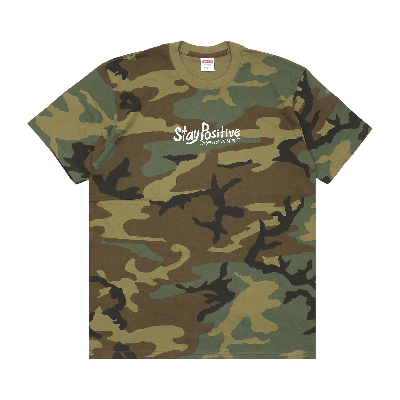 SUPREME SUPREME STAY POSITIVE TEE 'WOODLAND CAMO'