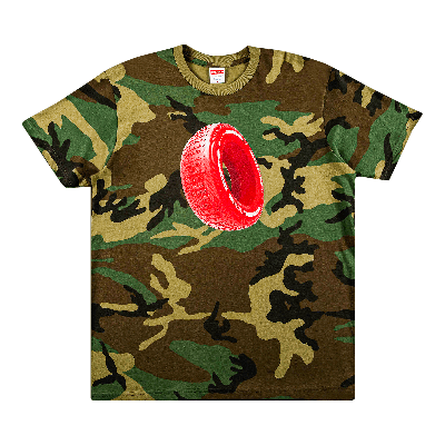SUPREME SUPREME TIRE TEE 'WOODLAND CAMO'
