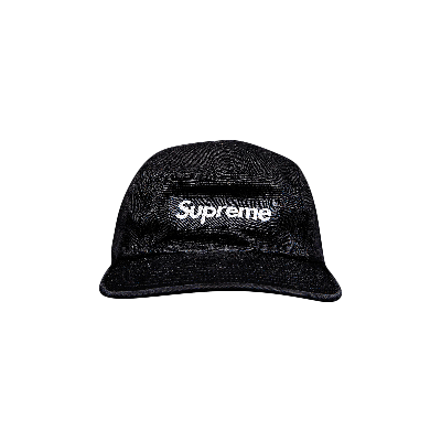 SUPREME SUPREME WASHED CHINO TWILL CAMP CAP 'BLACK'