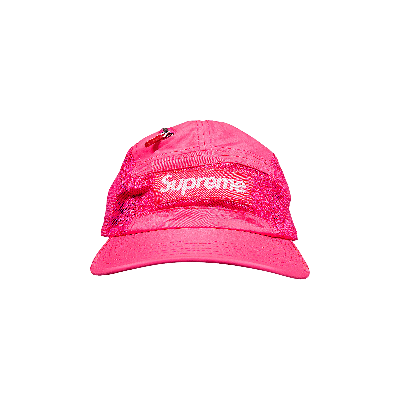 SUPREME SUPREME ZIP MESH CAMP CAP 'BRIGHT PINK'