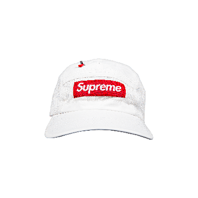 SUPREME SUPREME ZIP MESH CAMP CAP 'WHITE'