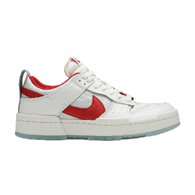 NIKE WMNS DUNK LOW DISRUPT 'WHITE GYM RED'