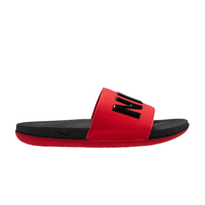 NIKE OFFCOURT SLIDE 'BLACK UNIVERSITY RED'