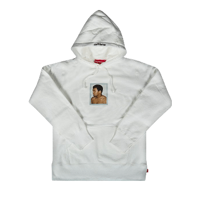 SUPREME ALI X WARHOL HOODED SWEATSHIRT 'WHITE'
