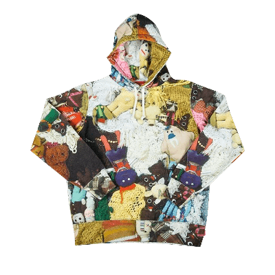 SUPREME SUPREME X MIKE KELLEY MORE LOVE HOURS THAN CAN EVER BE REPAID HOODED SWEATSHIRT 'MULTICOLOR'