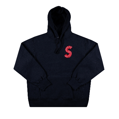 SUPREME SUPREME S LOGO HOODED SWEATSHIRT 'NAVY'