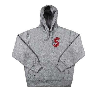 SUPREME SUPREME S LOGO HOODED SWEATSHIRT 'HEATHER GREY'