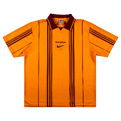 SUPREME SUPREME X NIKE JEWEL STRIPE SOCCER JERSEY 'ORANGE'