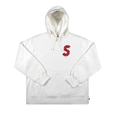 SUPREME SUPREME S LOGO HOODED SWEATSHIRT 'WHITE'
