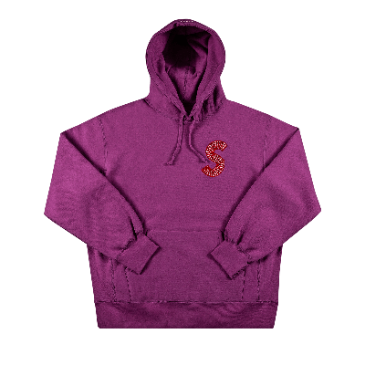 SUPREME SUPREME S LOGO HOODED SWEATSHIRT 'BRIGHT PURPLE'