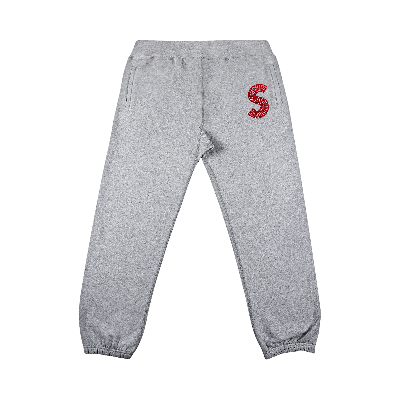 SUPREME S LOGO SWEATPANT 'HEATHER GREY'