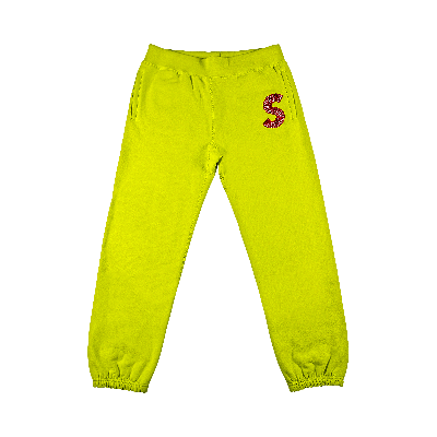 SUPREME SUPREME S LOGO SWEATPANT 'ACID GREEN'