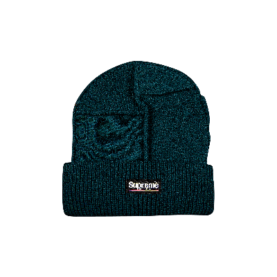 SUPREME SUPREME PANELED SEAM BEANIE 'WORK TEAL'