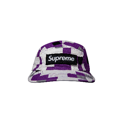 SUPREME SUPREME MILITARY CAMP CAP 'PURPLE DIGI CAMO'