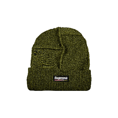 SUPREME SUPREME PANELED SEAM BEANIE 'OLIVE'