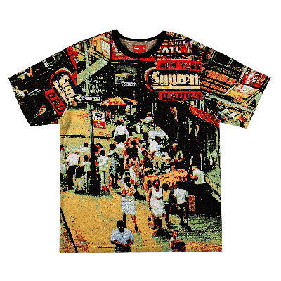 SUPREME SUPREME STREET SCENE JACQUARD SHORT-SLEEVE TOP 'MULTICOLOR'