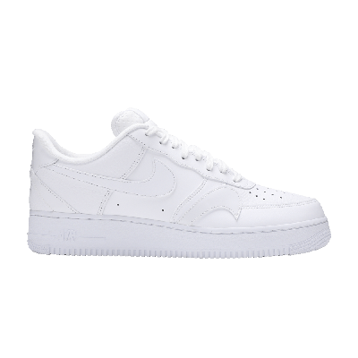 NIKE AIR FORCE 1 '07 LV8 'MISPLACED SWOOSH - TRIPLE WHITE'