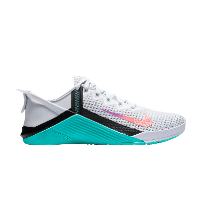 NIKE WMNS METCON 6 FLYEASE 'GREY ORACLE AQUA'