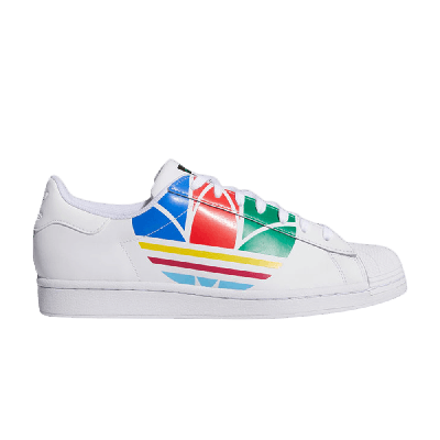 ADIDAS ORIGINALS SUPERSTAR PURE 'COLORFUL TREFOIL - CLOUD WHITE'