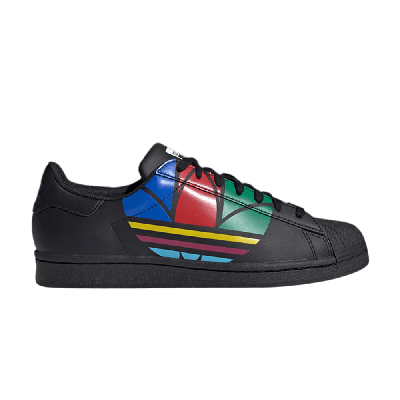 ADIDAS ORIGINALS SUPERSTAR PURE 'COLORFUL TREFOIL - CORE BLACK'