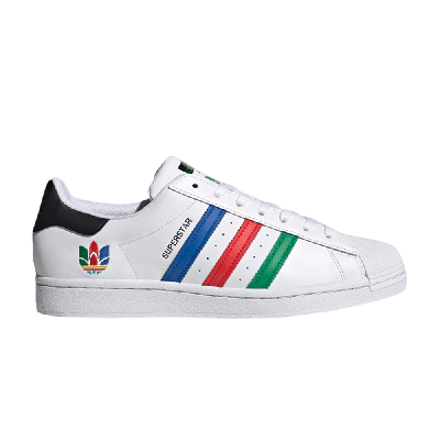 ADIDAS ORIGINALS SUPERSTAR 'COLORFUL TREFOIL - CLOUD WHITE'