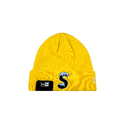 SUPREME SUPREME X NEW ERA S LOGO BEANIE 'YELLOW'