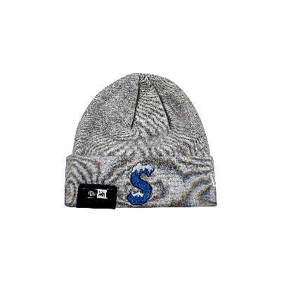 SUPREME SUPREME X NEW ERA S LOGO BEANIE 'HEATHER GREY'