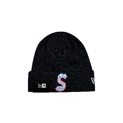 SUPREME SUPREME X NEW ERA S LOGO BEANIE 'NAVY'