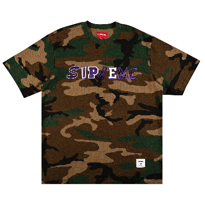 SUPREME SUPREME COLLAGE LOGO SHORT-SLEEVE TOP 'WOODLAND CAMO'
