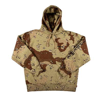 SUPREME SUPREME PEACE HOODED SWEATSHIRT 'CHOCOLATE CHIP CAMO'