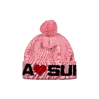 SUPREME SUPREME LOVE SUPREME BEANIE 'LIGHT PINK'